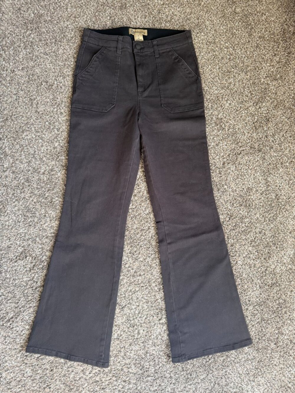 Democracy Ab Solution High Rise Patch Pocket Bootcut Jeans | Gray | Size 8 - Picture 3 of 13